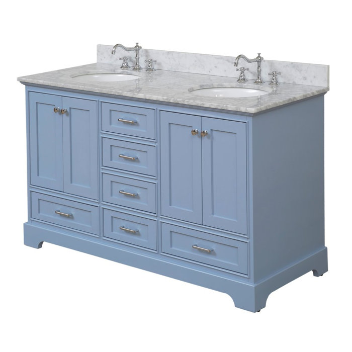 Lark Manor Herren 60'' Double Bathroom Vanity with Top & Reviews Wayfair